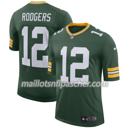 Maillot Green Bay Packers Aaron Rodgers 12 Nike Vert - Homme